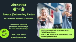 Jõusaali treening eakatele - info treeningutest